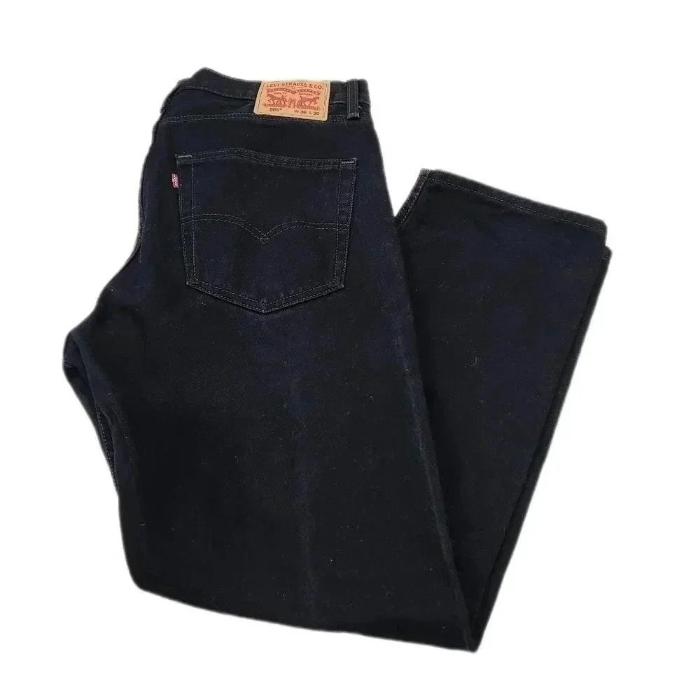 Levi's 505 Black Jean's Men's 36X30 NWOT - Picture 3 of 4